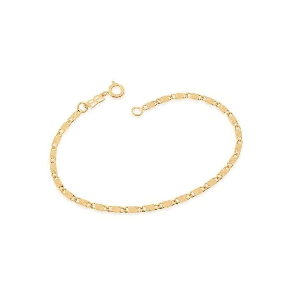 Pulseira Rommanel Banhado Ouro Fio Diamantado 550458 Tam 18