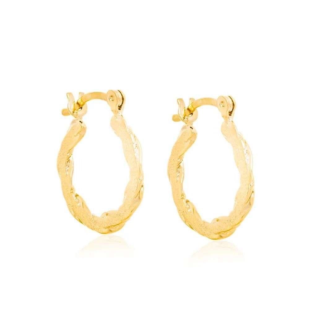 Brinco Folheado a Ouro Argola 523822
