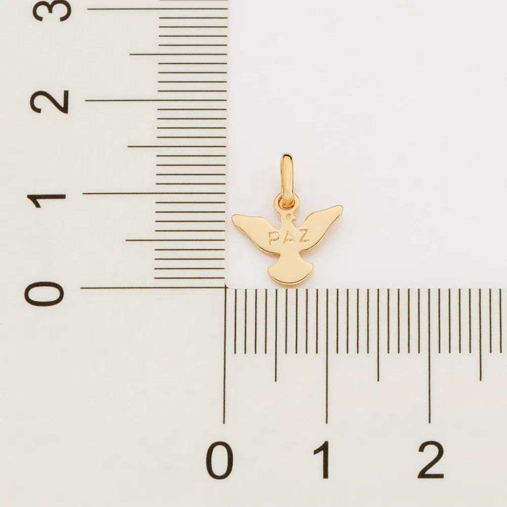 Pingente Espírito Santo Paz Folheado a Ouro - 542648 - Imagem 3