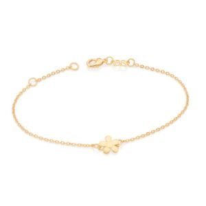 Pulseira Flor Folheada A Ouro - tam.19 552043