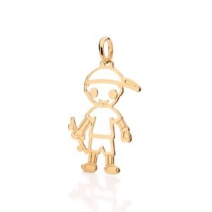 Pingente Folheado A Ouro Menino - tam.único 541305