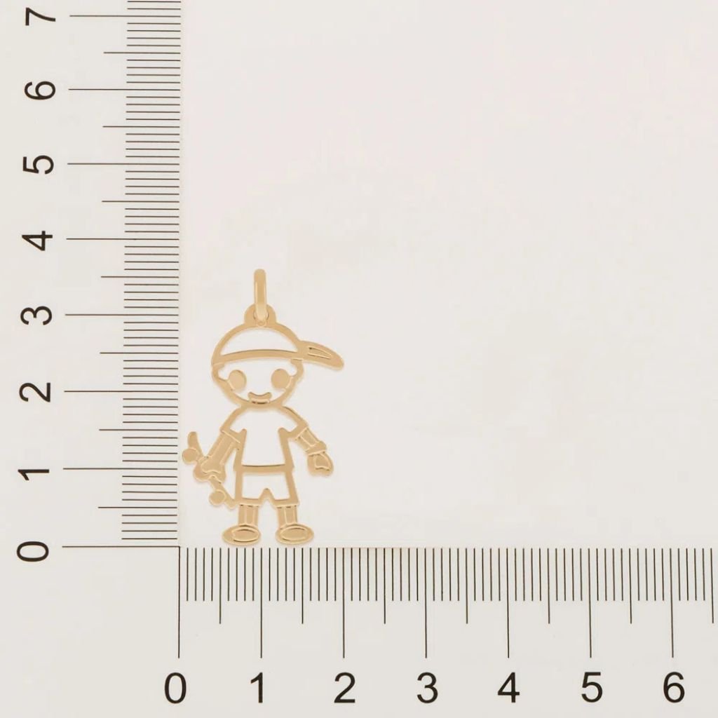 Pingente Folheado A Ouro Menino - tam.único 541305 - Imagem 2