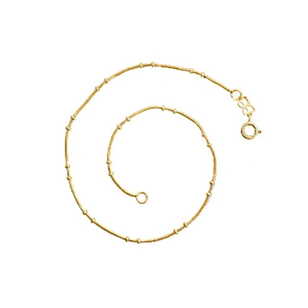 Tornozeleira Folheada A Ouro 550465
