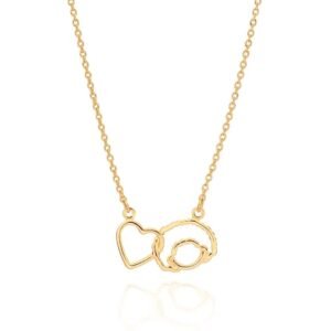 Gargantilha Amor Conectado Folheada A Ouro - tam.50 532433