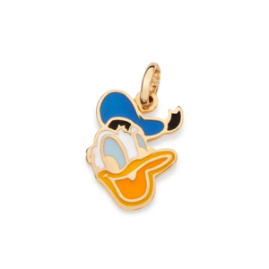Pingente Rosto Do Pato Donald Folheado A Ouro Com Aplicação De Resina - tam.único 542750