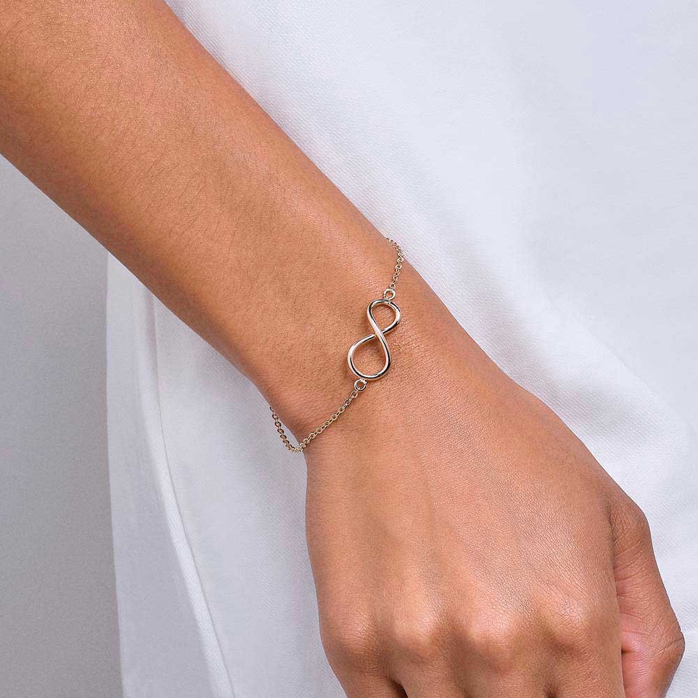 Pulseira Infinito Folheada a Ouro 18k - Tam.19 55171 - Imagem 2