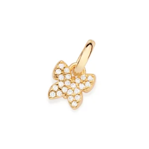 Pingente Borboleta Folheado a Ouro 18k com Zircônias - 542742