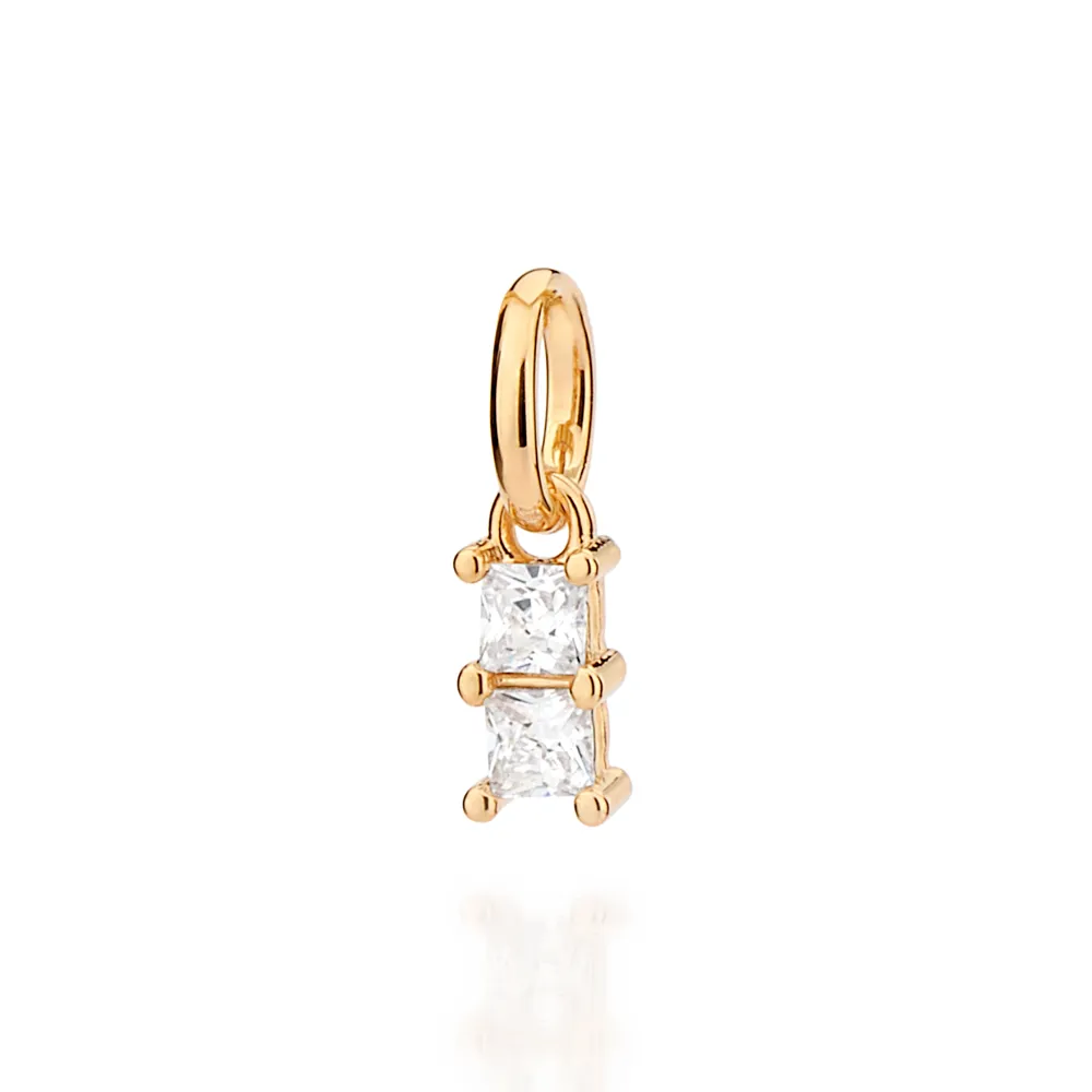 Pingente Folheado a Ouro 18k Com Zircônias - 542740