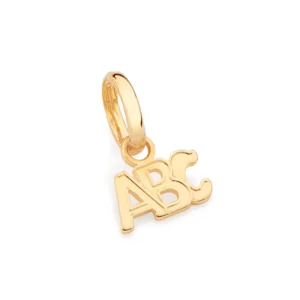 Pingente Abc Folheado a Ouro 18k - 542731