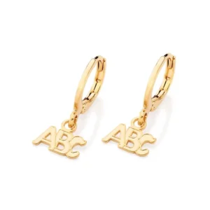 Brinco Argola Abc Folheado a Ouro 18k - 527194