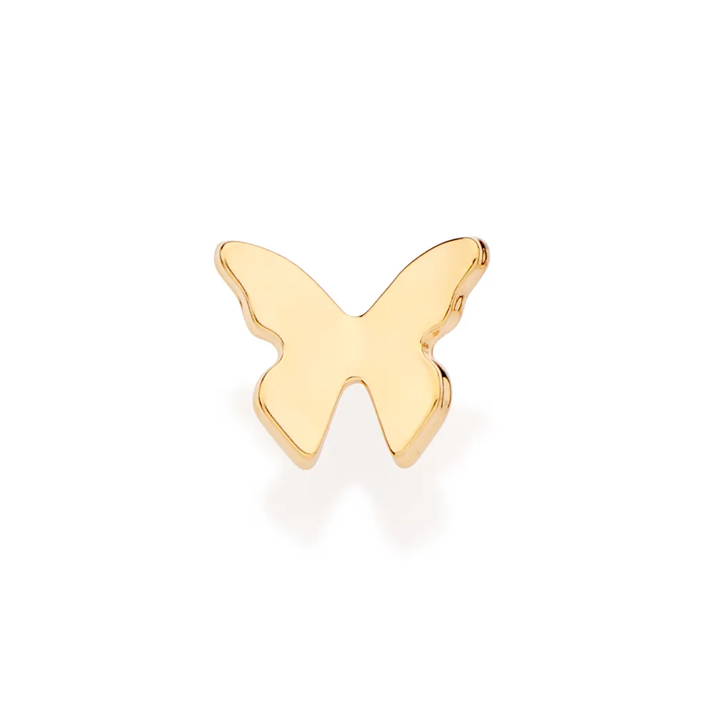 Brinco One Borboleta Folheado a Ouro 18k - 527220 - Imagem 2