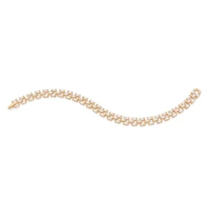 Pulseira Folheada a Ouro 18k Com Zircônias - Tam.19 552139