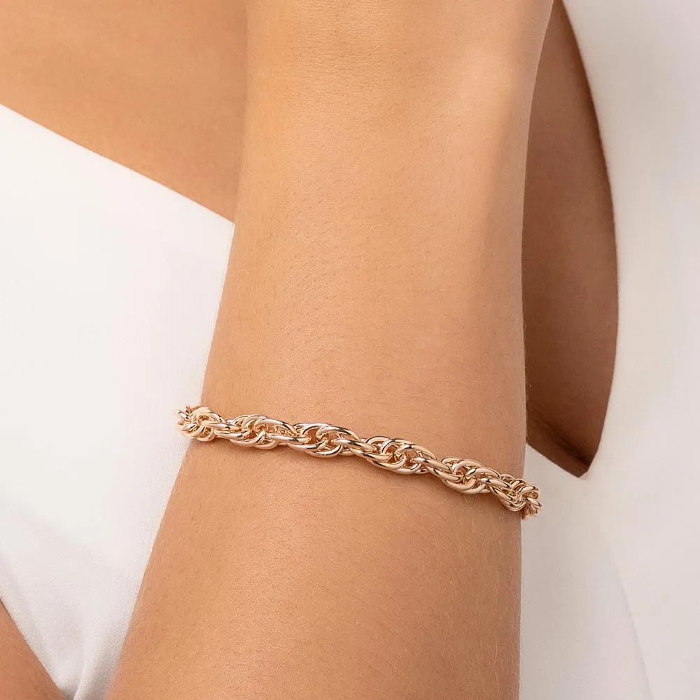 Pulseira Grossa Folheada a Ouro 18k - Tam.19 552134 - Imagem 2