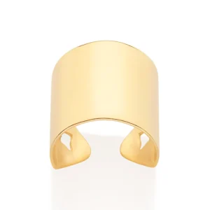 Anel Ajustável Liso Folheado a Ouro 18k - 513451