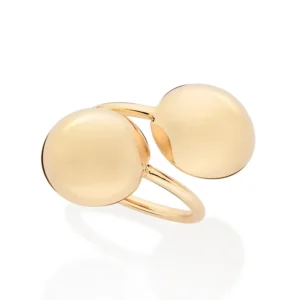 Anel Esferas Ajustável Folheado a Ouro 18k - 513437
