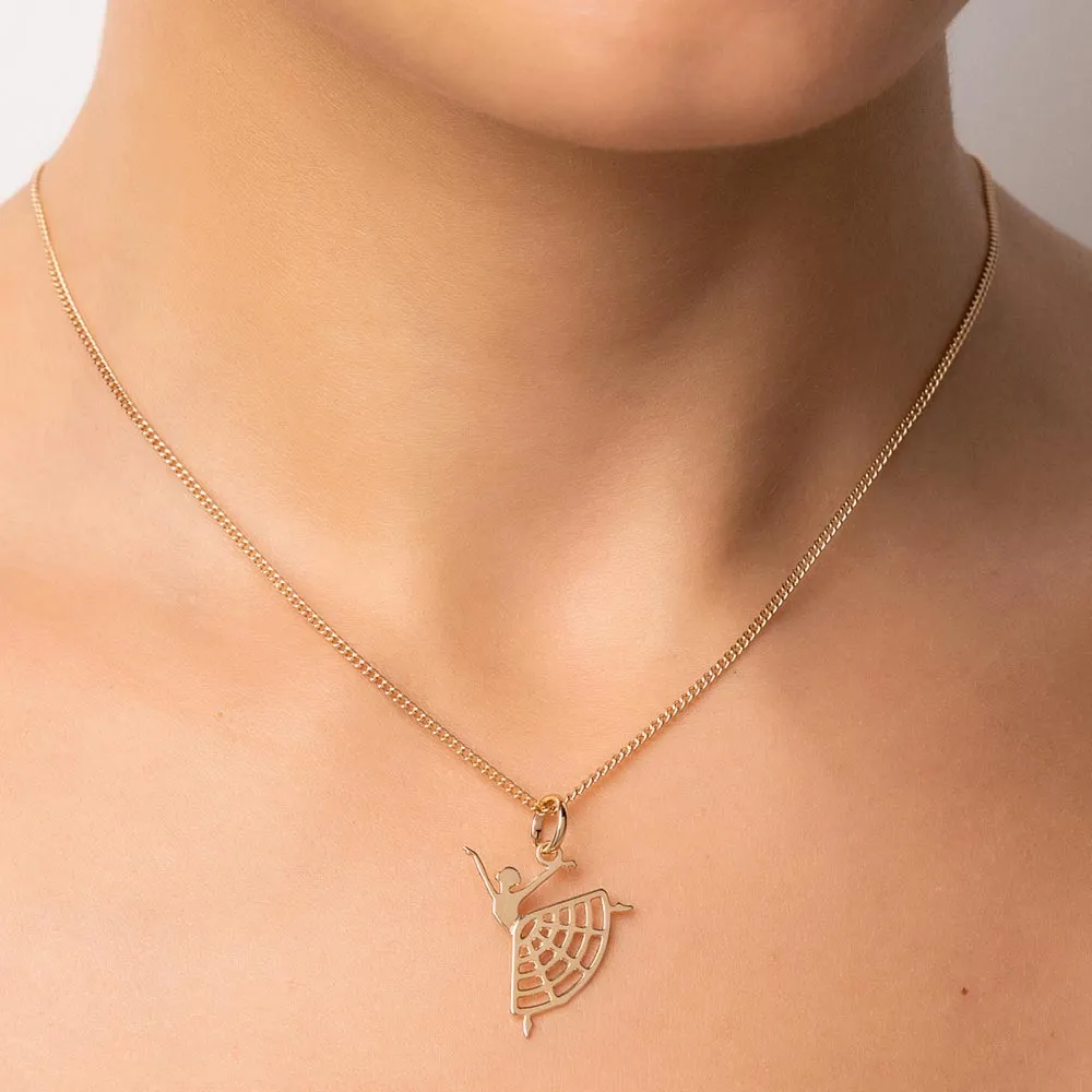 Pingente Bailarina Folheado a Ouro 18k - 542777 - Imagem 2