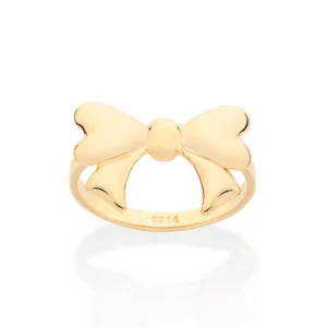 Anel de Laço Folheado a Ouro 18k - 513444
