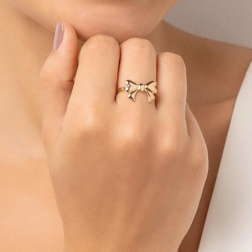 Anel de Laço Folheado a Ouro 18k - 513444 - Imagem 2