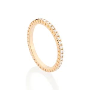 Aparador Com Zircônias Folheada a Ouro 18k 513438