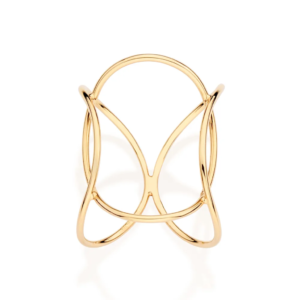 Anel Entrelaçado Banhado A Ouro 18k - 513459