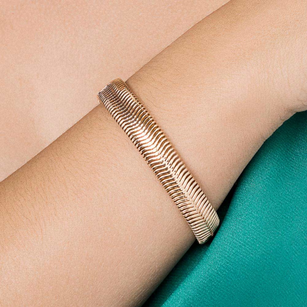 Pulseira Rabo De Rato Banhada A Ouro 18k 552143 - Imagem 2