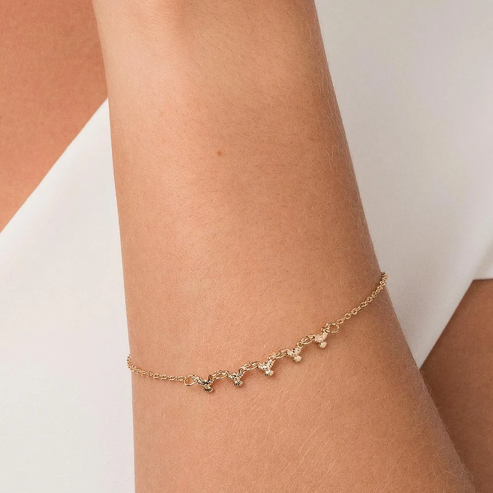 Pulseira espírito santo folheada a ouro 18k - tam.19 552132 - Imagem 2
