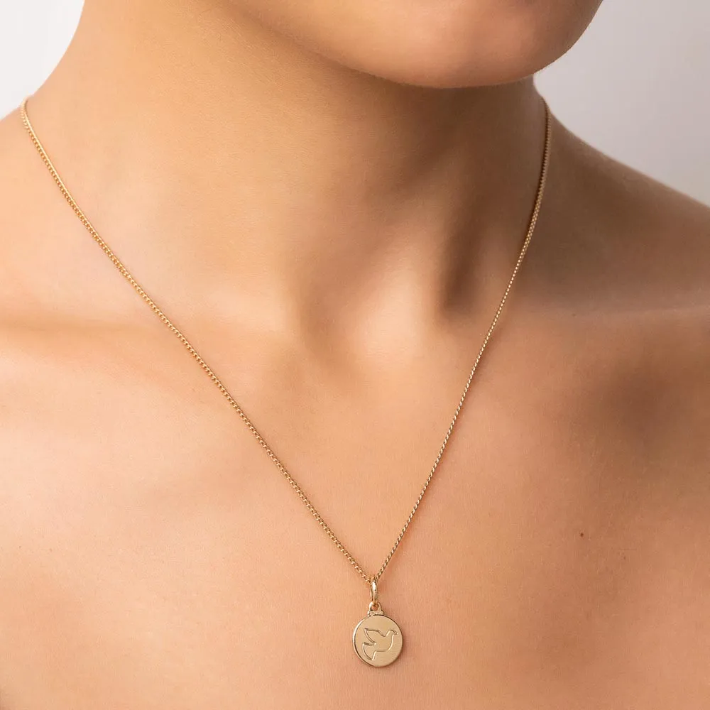 Medalha espírito santo folheado a ouro 18k - 542768 - Imagem 2