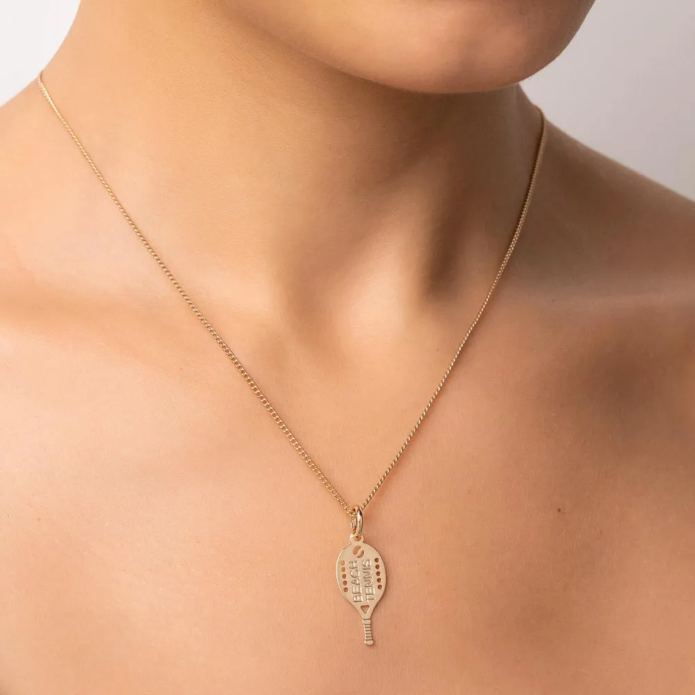 Pingente beach tennis folheado a ouro 18k - 542776 - Imagem 2
