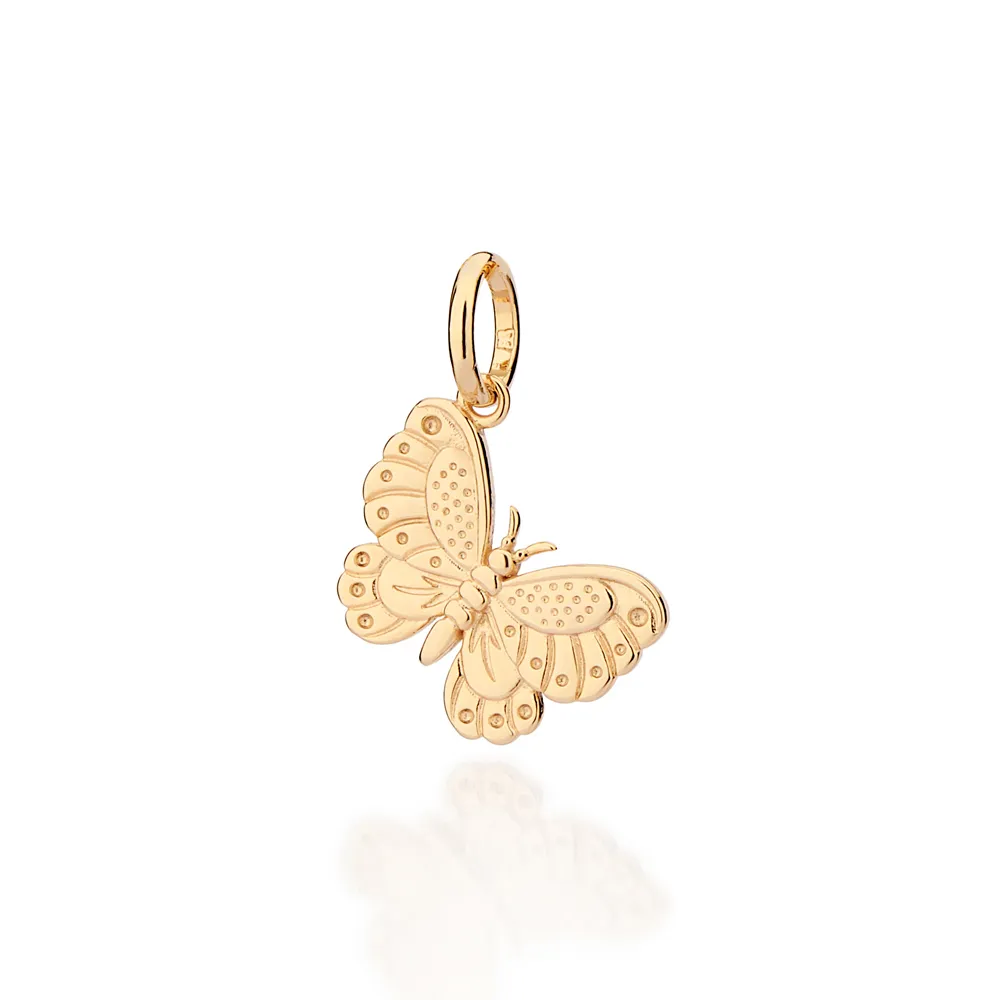 PINGENTE BORBOLETA BANHADO A OURO 18K - TAM.ÚNICO 542852