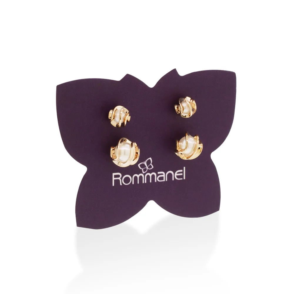 KIT BRINCO BANHADO A OURO 18K COM PÉROLAS SINTÉTICAS - TAM.ÚNICO 527389 - Imagem 3