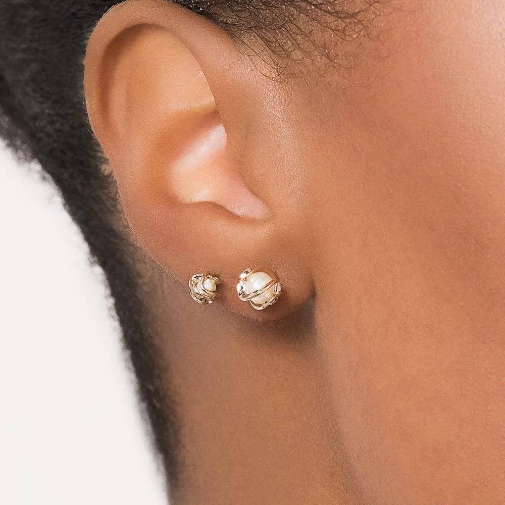 KIT BRINCO BANHADO A OURO 18K COM PÉROLAS SINTÉTICAS - TAM.ÚNICO 527389 - Imagem 2