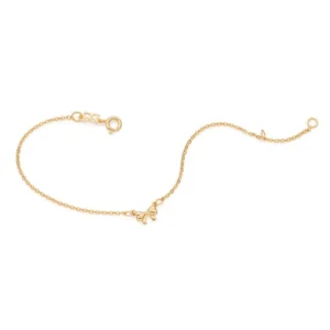 PULSEIRA COM LAÇO BANHADA A OURO 18K - TAM.19 552179