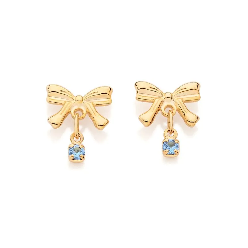 BRINCO LAÇO BANHADO A OURO 18K COM ZIRCÔNIAS - TAM.ÚNICO 527401