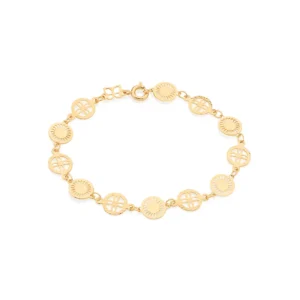 PULSEIRA BANHADA A OURO 18K TAM 19