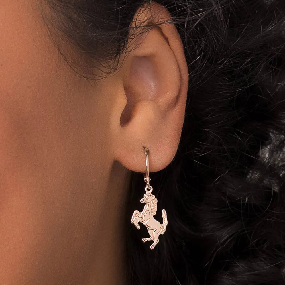 BRINCO ARGOLA CAVALO BANHADO A OURO 18K - TAM.ÚNICO 527305 - Imagem 2