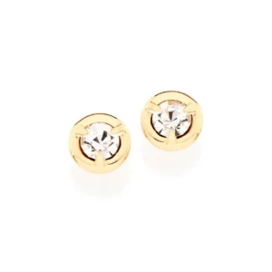 BRINCO SOLITÁRIO BANHADO A OURO 18K COM CRISTAIS - TAM.ÚNICO 525176