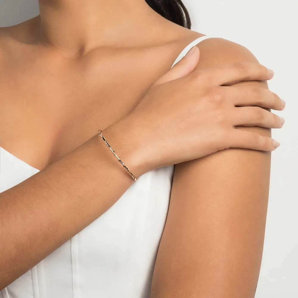 BRACELETE TORCIDO BANHADO A OURO 18K - Imagem 2