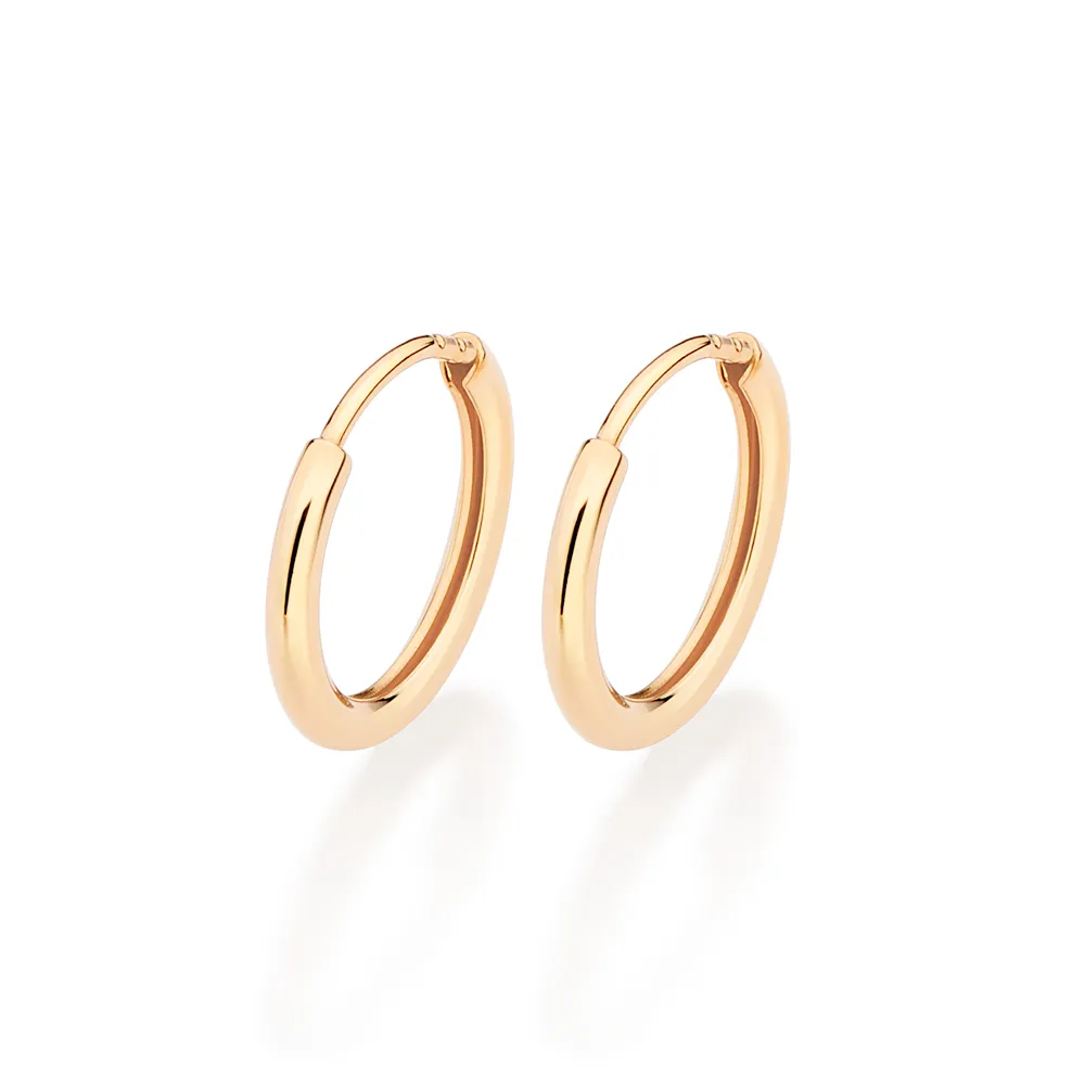 BRINCO ARGOLA BANHADA A OURO 18K - TAM.ÚNICO 527164