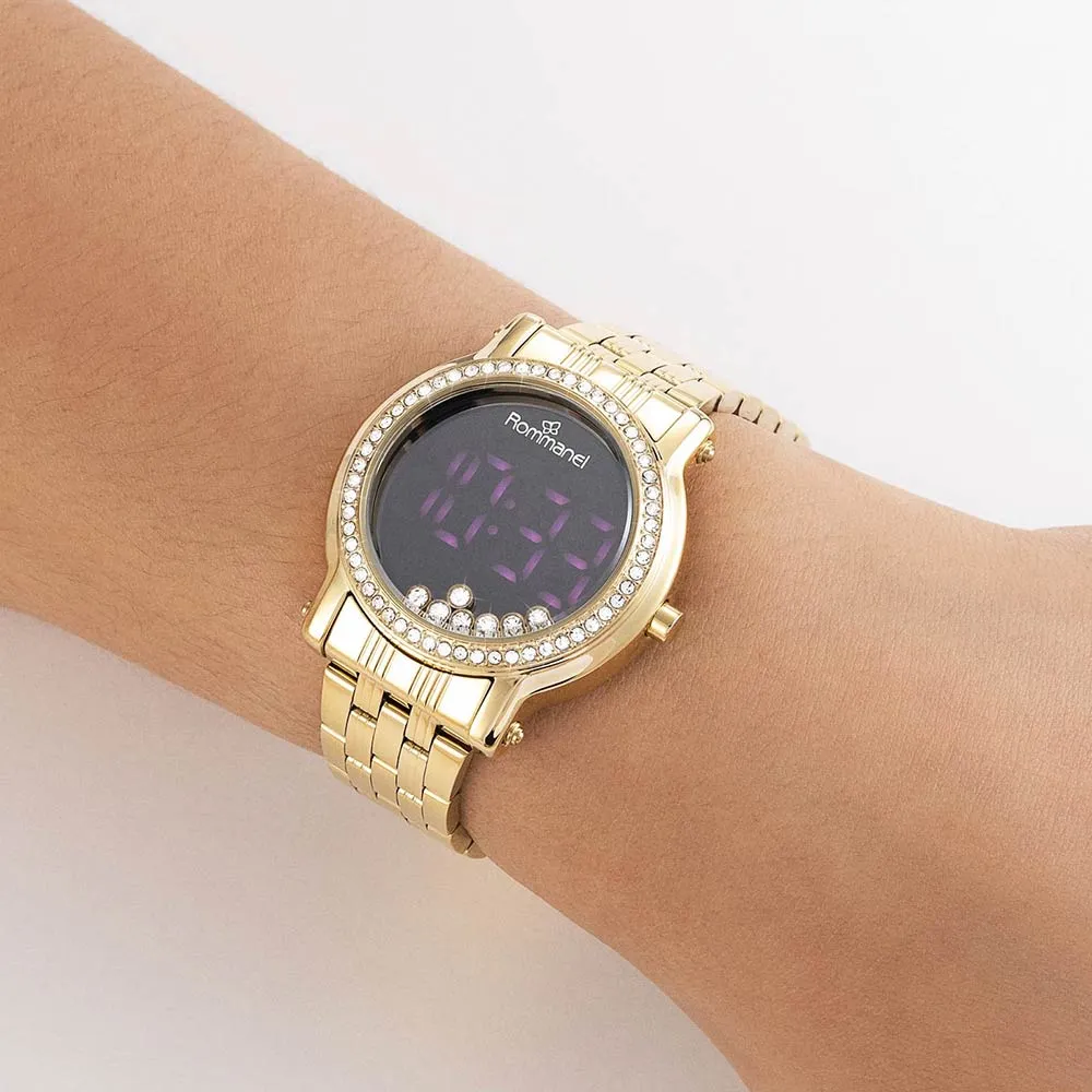 RELÓGIO DIGITAL LED DOURADO - TAM.ÚNICO 650027 - Imagem 3