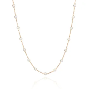 GARGANTILHA PÉROLAS BANHADA A OURO 18K - TAM.42 - 530919