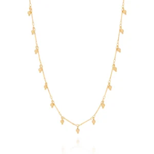 GARGANTILHA CHOKER BOLINHAS BANHADA A OURO 18K - TAM.37 532067