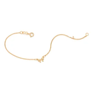 PULSEIRA COM LAÇO BANHADA A OURO 18K - TAM.19 552179