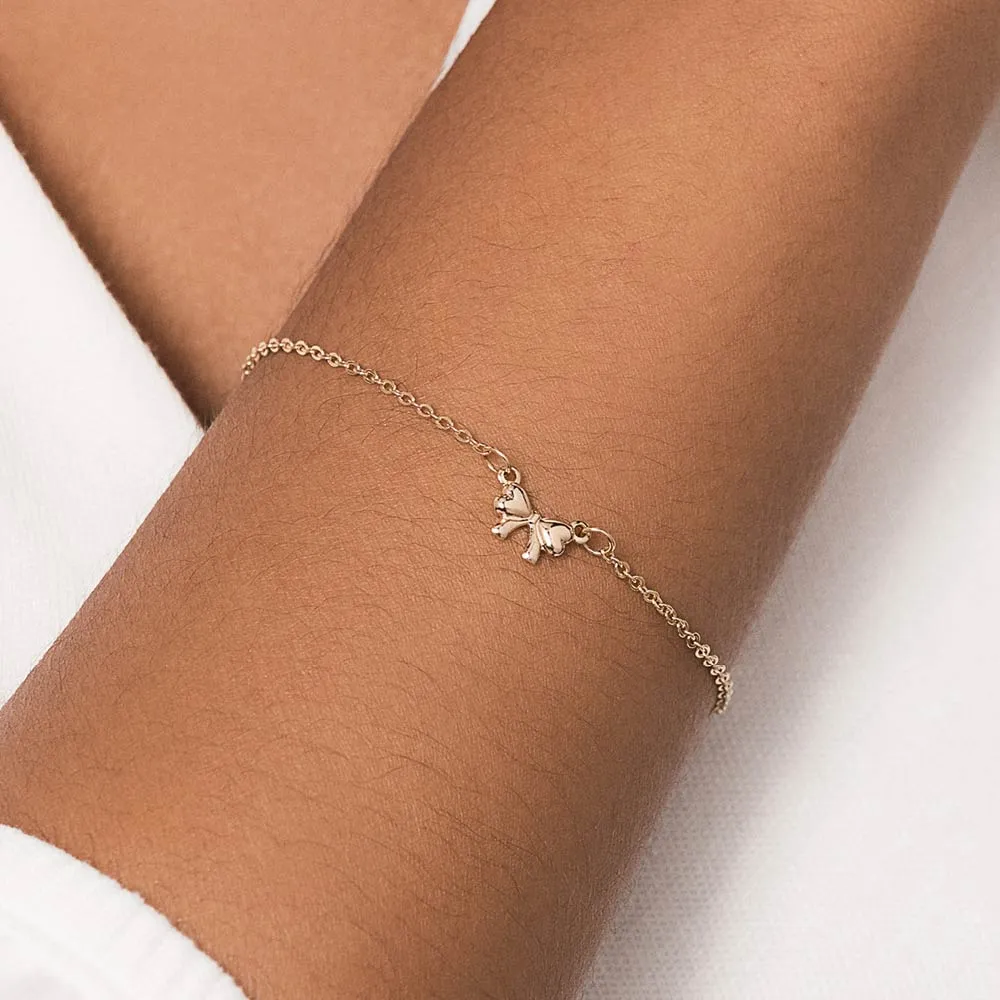 PULSEIRA COM LAÇO BANHADA A OURO 18K - TAM.19 552179 - Imagem 2