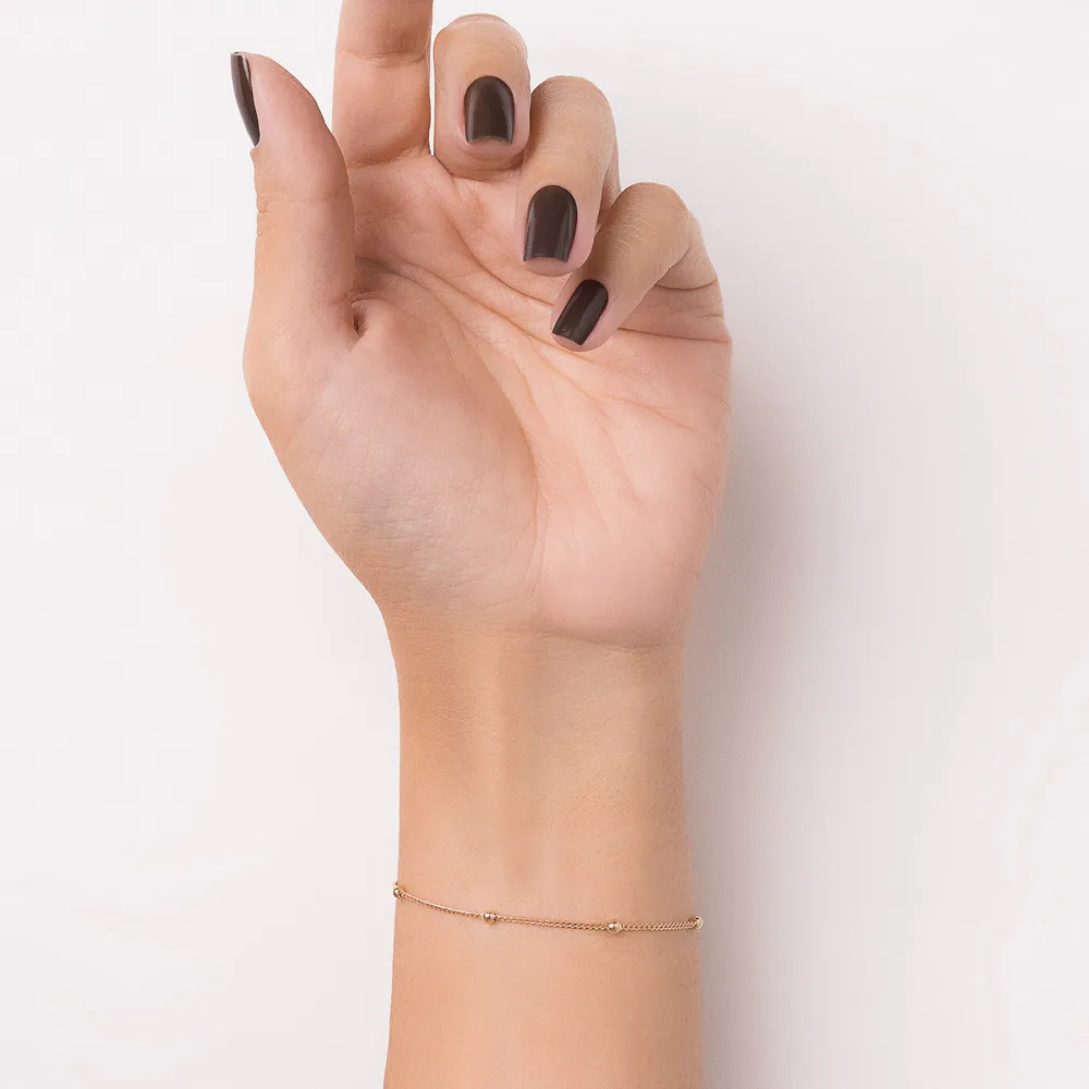 PULSEIRA BANHADA A OURO 18K COM BOLAS 550195 - Imagem 2
