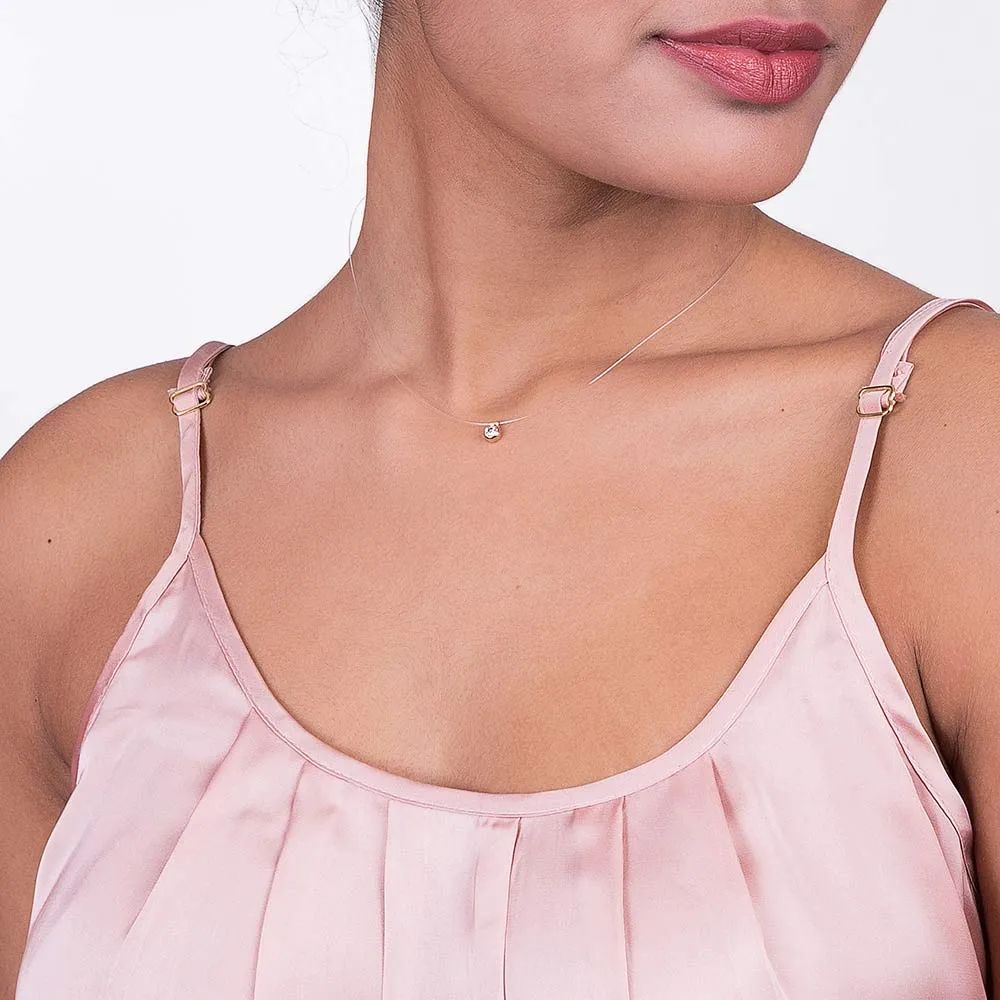 GARGANTILHA FORMADA POR FIO DE NYLON COM ZIRCÔNIA - Imagem 2