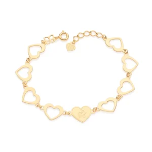 PULSEIRA BANHADA A OURO 18K TAM 19