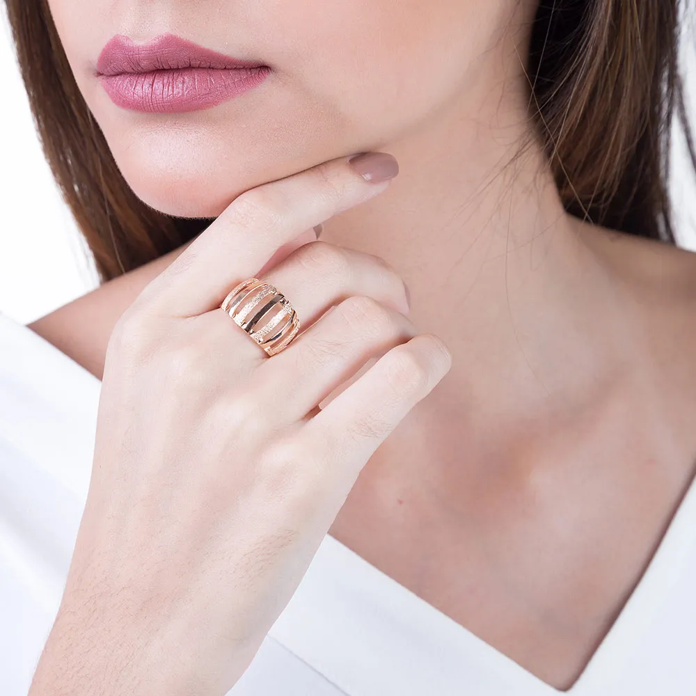 ANEL BANHADO A OURO 18K TAM 22 511044 - Imagem 2