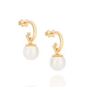 BRINCO BANHADO A OURO 18K COM PÉROLAS SINTÉTICAS - TAM.ÚNICO 522786