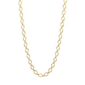 GARGANTILHA BANHADA A OURO 18K FIO LOSANGO - TAM.42 531468