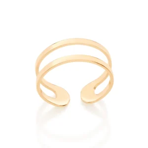 ANEL AJUSTÁVEL BANHADO A OURO 18K TAM 24 512705